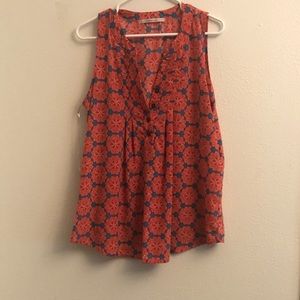 Hawthorne Orange Tank with great flower detail!